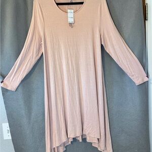 Philosophy Blush Long Sleeve Dress. NWT